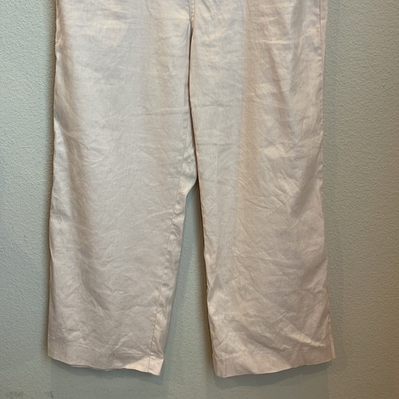 Adyson Parker Wide Leg Linen Blend Crop Pants Size 8 - Picture 3 of 8